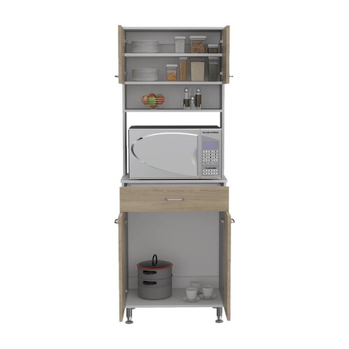 Alacena Cocina Madera C/Entrepaños Beige/Blanco Excelsior