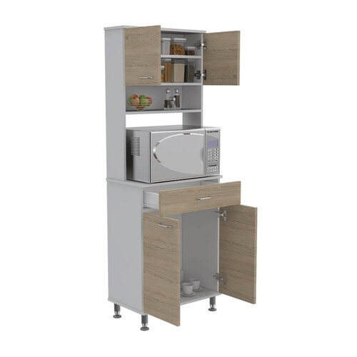 Alacena Cocina Madera C/Entrepaños Beige/Blanco Excelsior