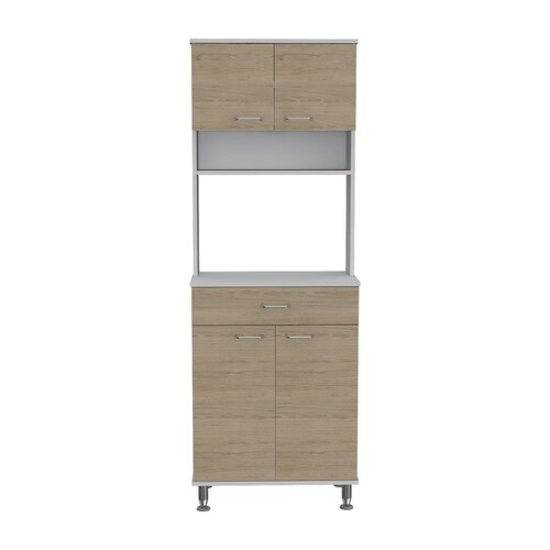 Alacena Cocina Madera C/Entrepaños Beige/Blanco Excelsior