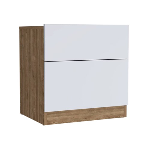 Mesa Noche Nebraska Miel/Blanco Madera Aglomerada Excelsior