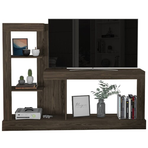 Mueble Mesa Minotti P/ Tv 55pulg Coñac Madera Excelsior