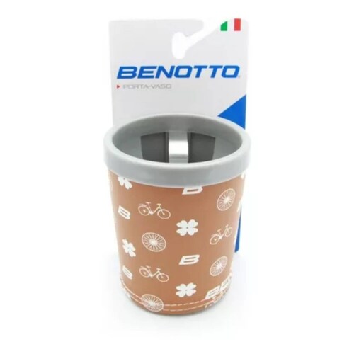 Porta Vaso Para Manubrio De Bicicleta Color Café Benotto.