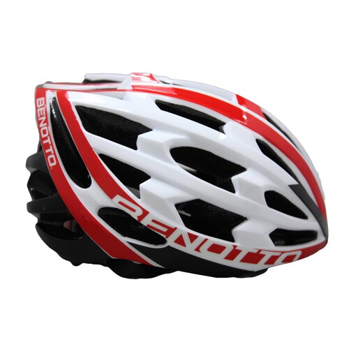 Casco BENOTTO Ruta KS29 Blanco/Rojo/Negro Talla:M(55-58cm)