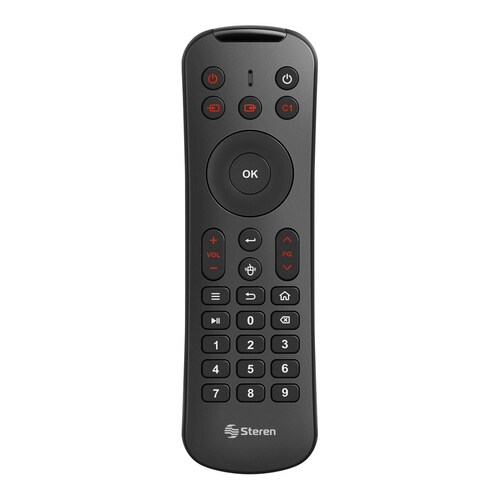 Teclado y control remoto inalámbrico para Smart TV, con Air mouse y autoaprendizaje
