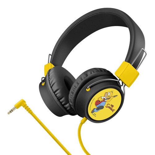 Audífonos con cable tipo cordón, plegables The Simpsons-Rock 