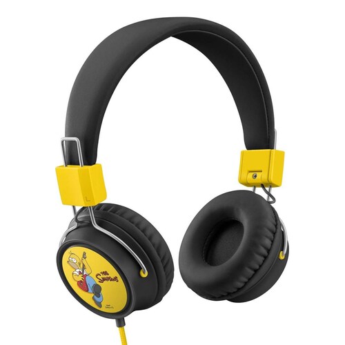 Audífonos con cable tipo cordón, plegables The Simpsons-Rock 