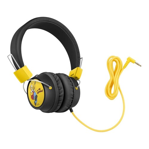 Audífonos con cable tipo cordón, plegables The Simpsons-Rock 