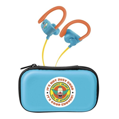 Audífonos Bluetooth Sport Free con cable plano The Simpsons-Krusty 