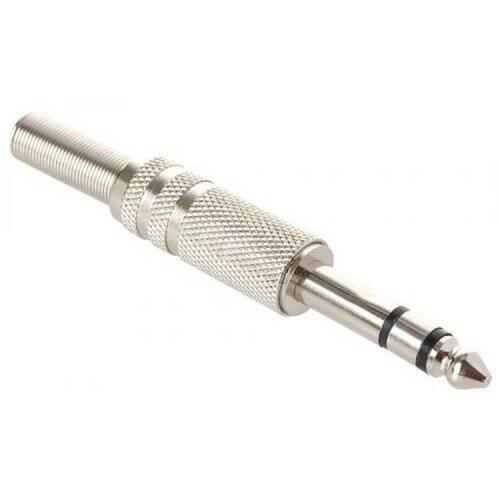 Plug 6,3 mm tipo estéreo, metálico 