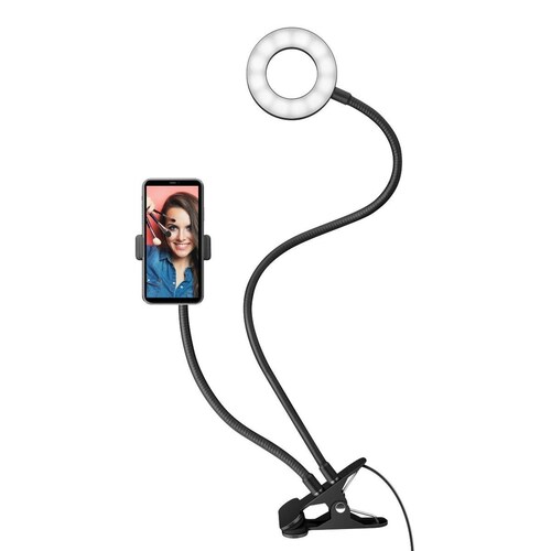 Steren MOV-037 Lámpara para selfie con soporte para celular 