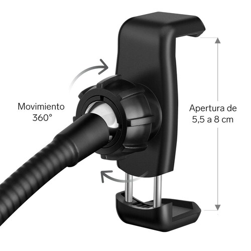 Steren MOV-037 Lámpara para selfie con soporte para celular 
