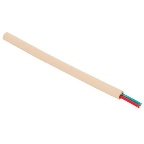 Alambre telefónico de 2 vías, calibre 24 AWG, color marfil VTA 
