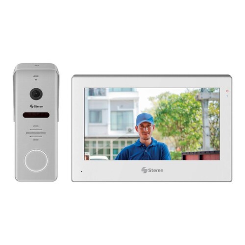 Video timbre Wi-Fi* con pantalla touch a color de 7, compatible con asistentes de voz 