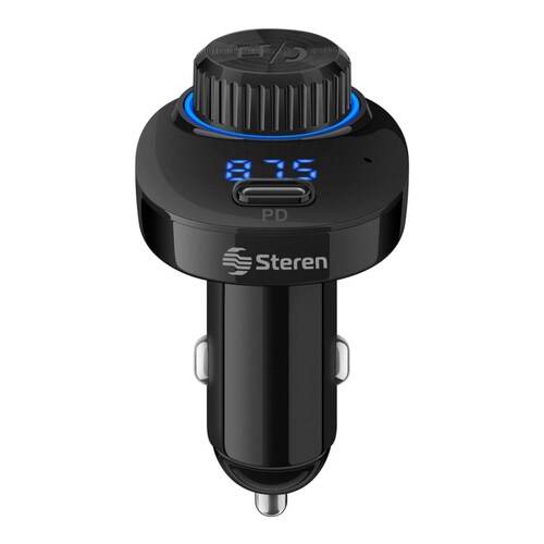 Manos libres Bluetooth* y transmisor FM con cargador QC 18 W / PD 20 W y reproductor MP3 