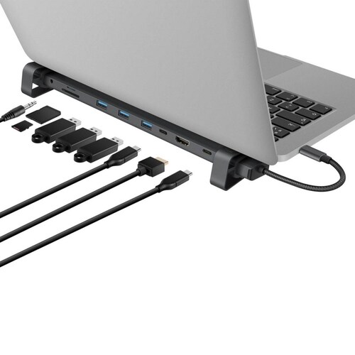 Estación de conexión USB C 10 en 1 