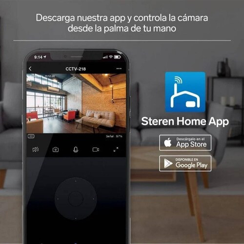 2 Cámaras de seguridad Wi-Fi* 2 Mpx robotizadas con seguidor de movimiento 