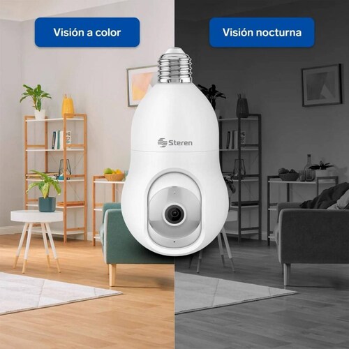 2 Cámaras de seguridad Wi-Fi* 3 Mpx robotizadas con seguidor de movimiento para socket .