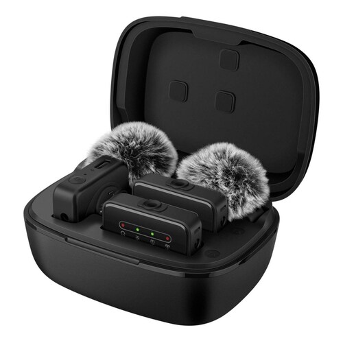 Micrófonos inalámbricos ENC de solapa USB C / Lightning / 3,5 mm 