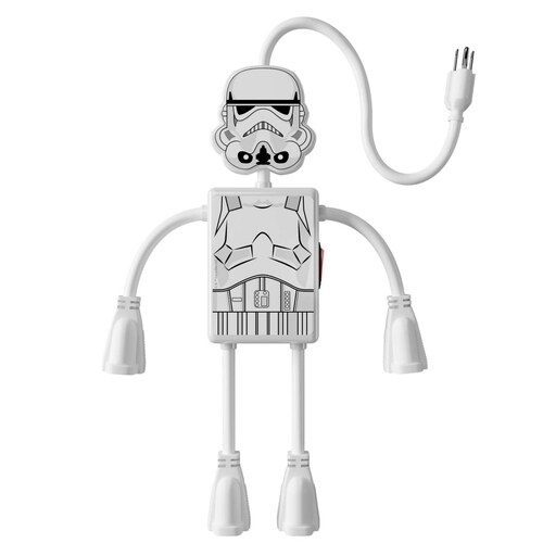 Multicontactos de 4 salidas flexibles con figura de Star Wars modelo Tropper 
