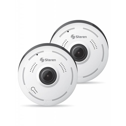 2 Cámaras de seguridad Wi-Fi* 3 Mpx 360 