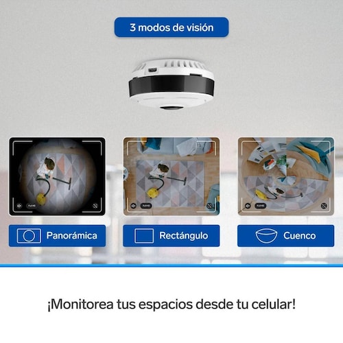 2 Cámaras de seguridad Wi-Fi* 3 Mpx 360 