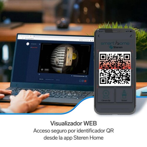 2 Cámaras de seguridad Wi-Fi* 3 Mpx 360 