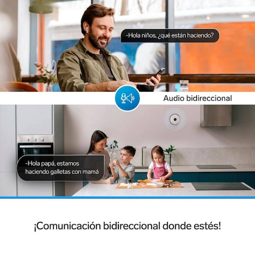 2 Cámaras de seguridad Wi-Fi* 3 Mpx 360 