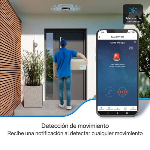 2 Cámaras de seguridad Wi-Fi* 3 Mpx 360 
