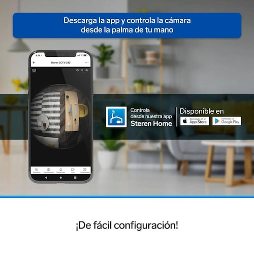 2 Cámaras de seguridad Wi-Fi* 3 Mpx 360 