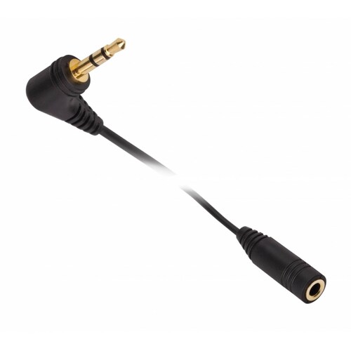 Cable de plug 2.5 mm a jack 3.5 mm, de 10 cm, estéreo