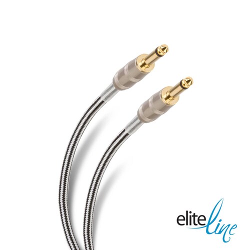 Cable de audio tipo cordón plug a plug 6,3 mm monoaural de 15 m