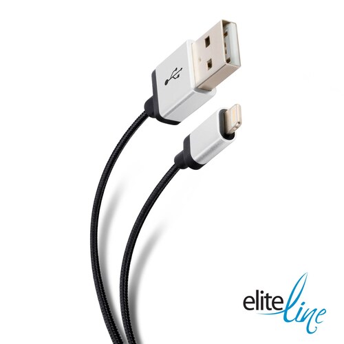 Cable Elite tipo cordón USB a lightning, de 1 m