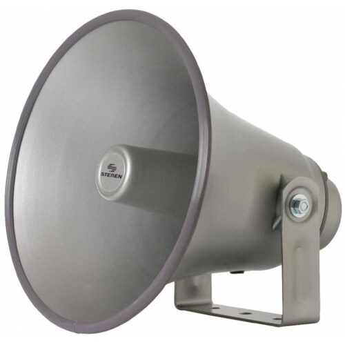 Trompeta redonda de 12" con unidad de 40 W, de aluminio