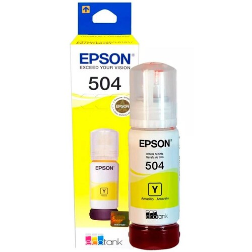 Botella Tinta EPSON T504 L4150 L4160 L6161 L6171 L6191 Amarillo 70ml T504420-AL 