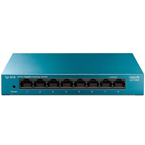 Switch TP-LINK LS108G 8 Puertos LiteWave Gigabit Ethernet 10/100/1000Mbps 