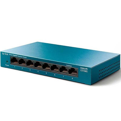 Switch TP-LINK LS108G 8 Puertos LiteWave Gigabit Ethernet 10/100/1000Mbps 