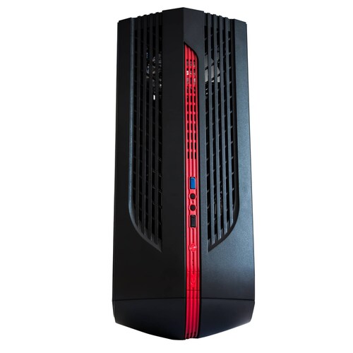 Gabinete Gamer GAME FACTOR CSG500 Micro ATX 2 ventiladores USB 3.0 Rojo 