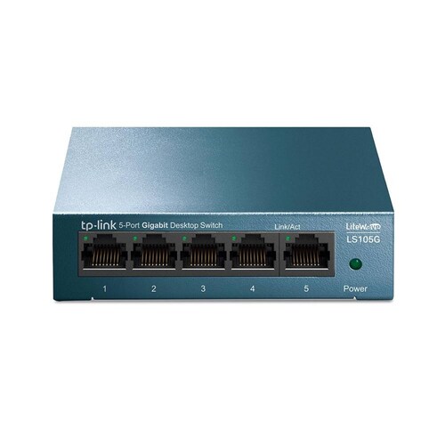 Switch TP-LINK LS105G 5 Puertos LiteWave Gigabit Ethernet 10/100/1000Mbps 