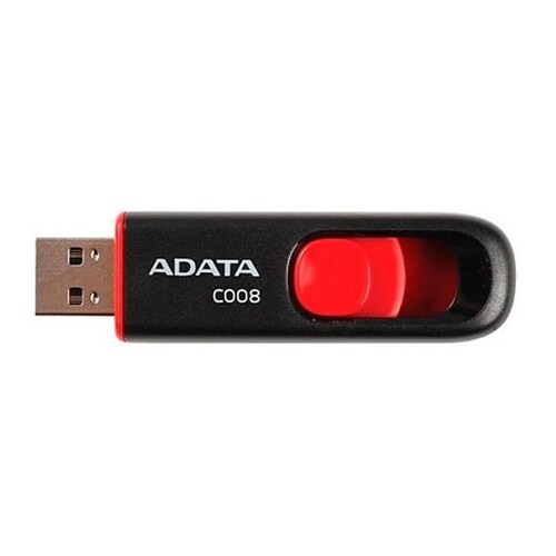 Memoria USB 64GB ADATA C008 2.0 Retractil Flash Drive AC008-64G-RKD 