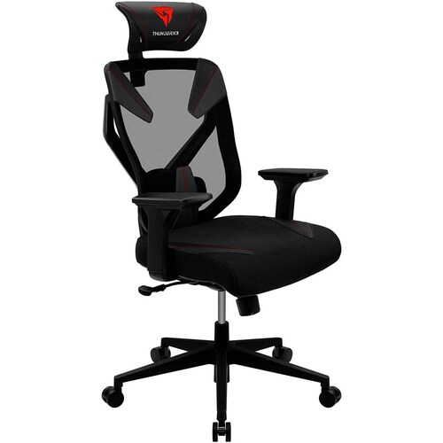 Silla Gamer THUNDER X3 YAMA 3 Ergonomica Ajustable Negro/Rojo 