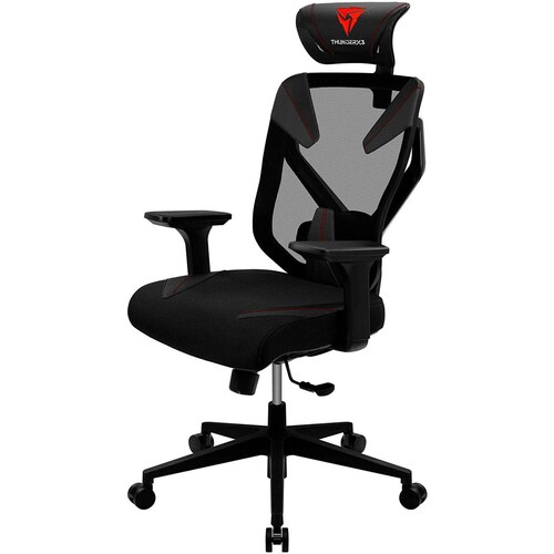 Silla Gamer THUNDER X3 YAMA 3 Ergonomica Ajustable Negro/Rojo 