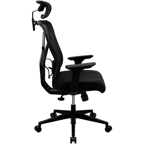 Silla Gamer THUNDER X3 YAMA 3 Ergonomica Ajustable Negro/Rojo 