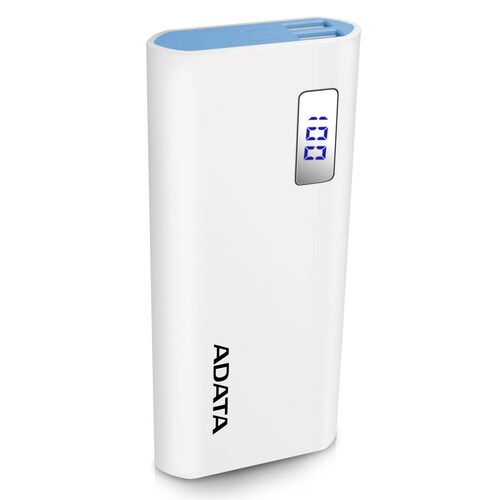 Power Bank 12500MAH ADATA P12500D Bateria Portatil Celulares AP12500D-DGT-5V-CWH 