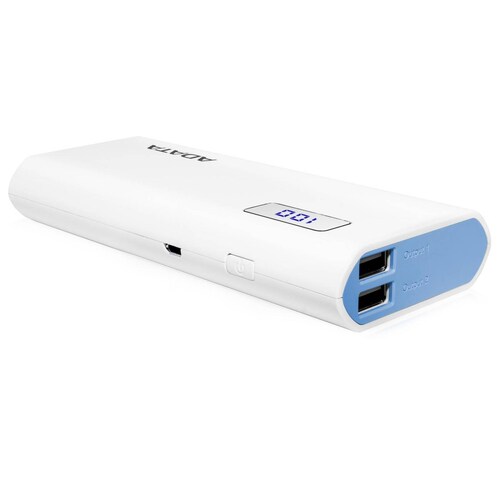 Power Bank 12500MAH ADATA P12500D Bateria Portatil Celulares AP12500D-DGT-5V-CWH 
