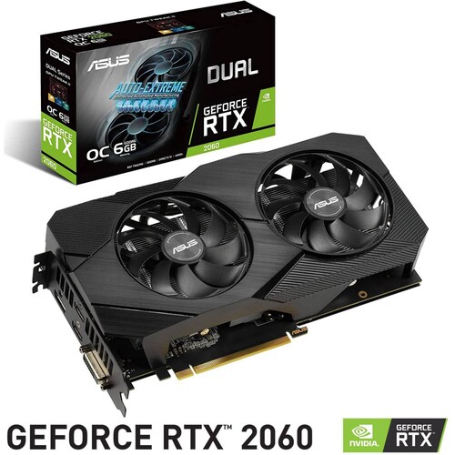 Tarjeta de Video ASUS GeForce RTX 2060 OC EVO 6GB GDDR6 DUAL-RTX2060-O6G-EVO 