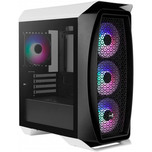 Gabinete Gamer AEROCOOL Aero One Mini Frost Cristal Templado Micro ATX RGB 