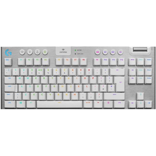 Teclado Gamer LOGITECH G915 TKL Lightspeed RGB Lightsync Mecanico Switch GL Tactil Ingles 920-009660 