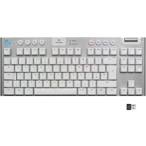 Teclado Gamer LOGITECH G915 TKL Lightspeed RGB Lightsync Mecanico Switch GL Tactil Ingles 920-009660 