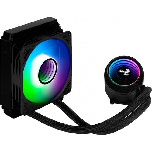 Enfriamiento Liquido AEROCOOL MIRAGE L120 INTEL 1700 AM5 ARGB 120mm Negro 