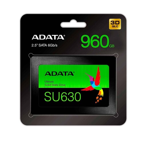 Unidad de Estado Solido SSD 2.5 1.92TB ADATA SU630 SATA III 520/450 MB/s ASU630SS-1T92Q-R 